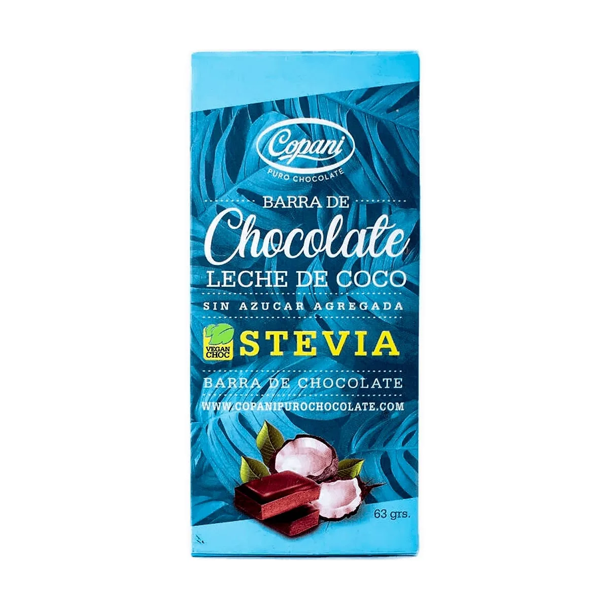 Copani - Chocolatinas leche de coco sin azucar x 5 gr