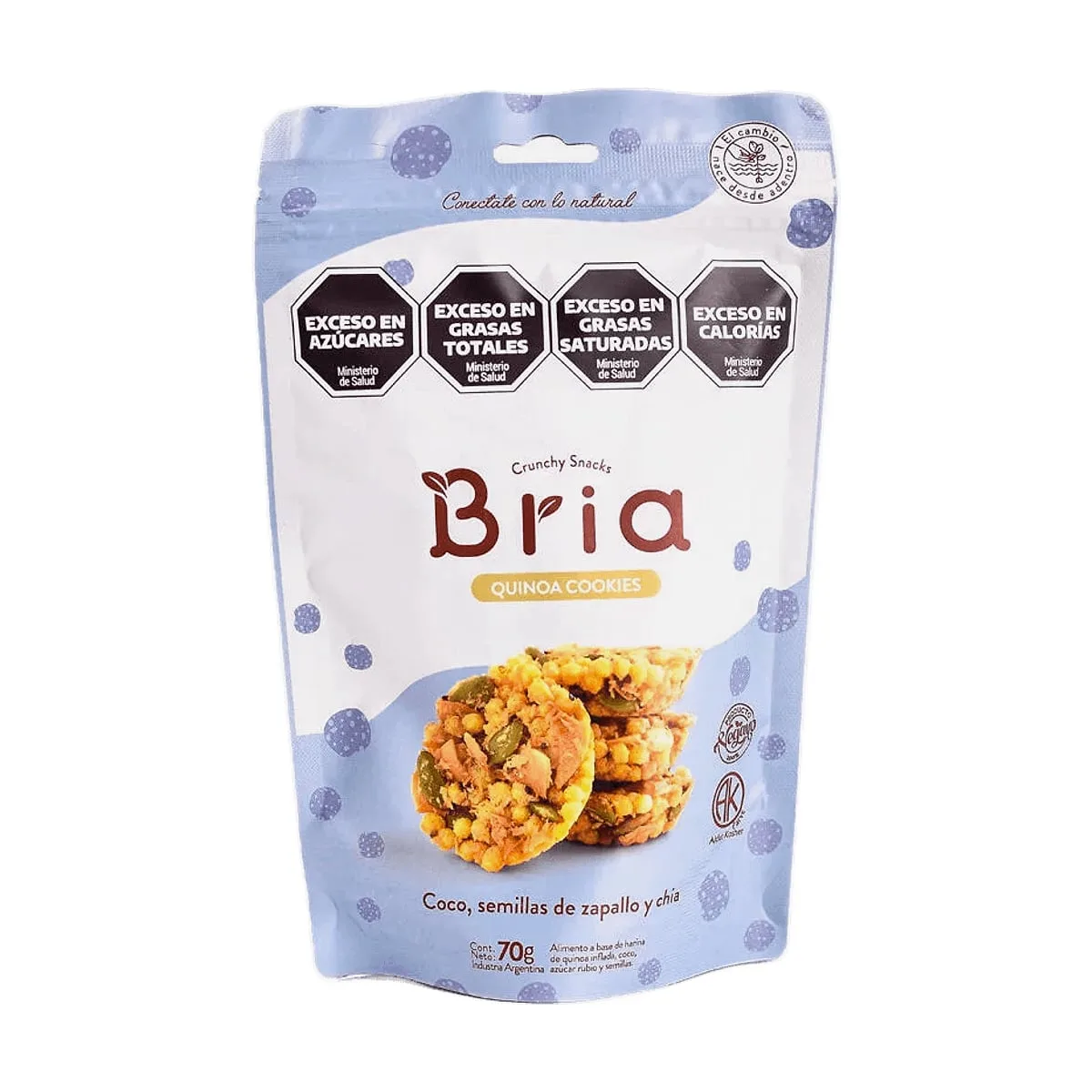 Bria - Quinoa cookies de coco, zapallo y chia x 70 gr