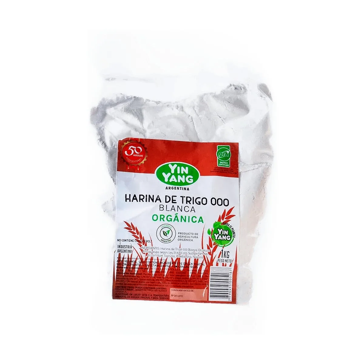 Yin Yang - Harina de trigo organica 000 x 1 kg