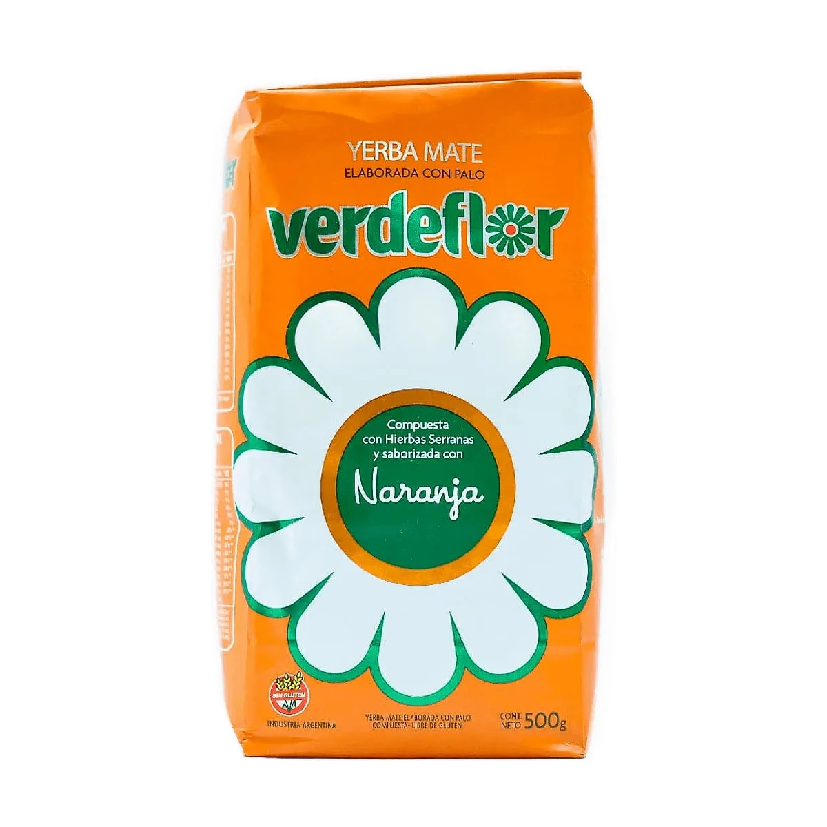 Verde Flor - Yerba mate naranja x 500 gr