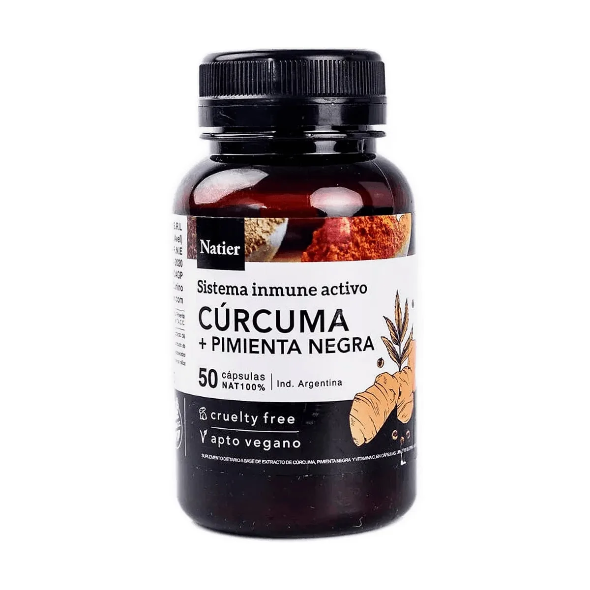 Natier - Curcuma y pimienta negra x 50 cap