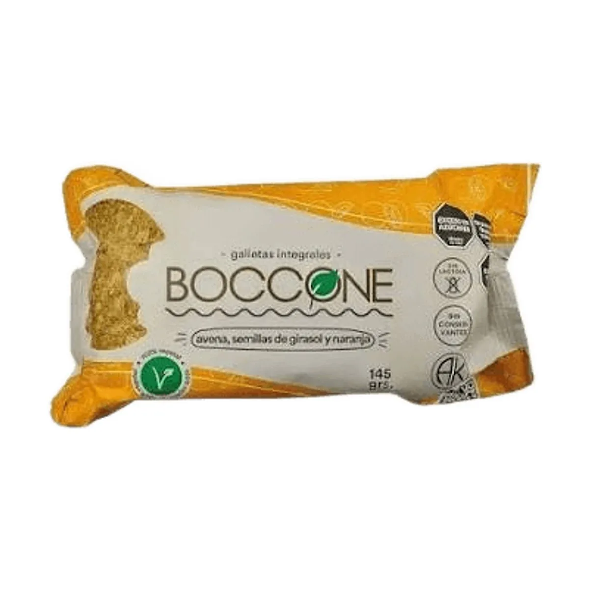 Boccone - Galletitas veganas avena y naranja x 145 gr