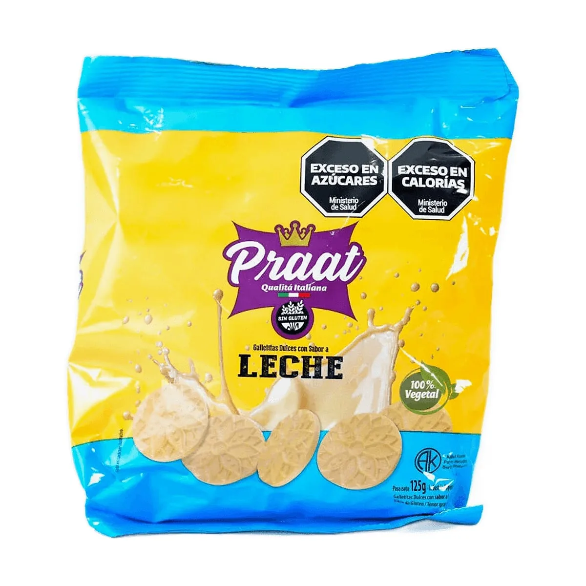 Praat - Galletitas sabor a leche x 125 gr