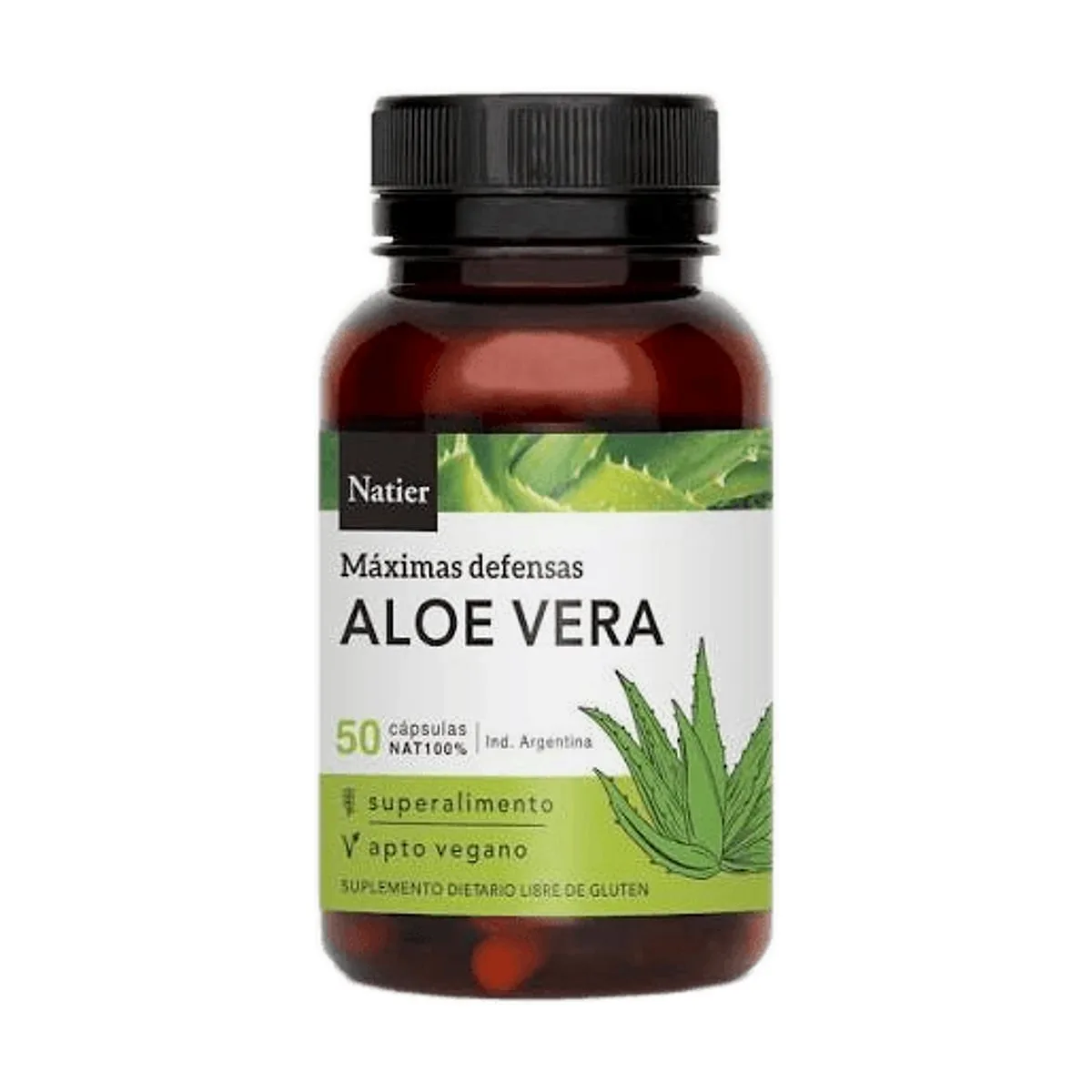 Natier - Aloe vera liofilizado x 50 cap