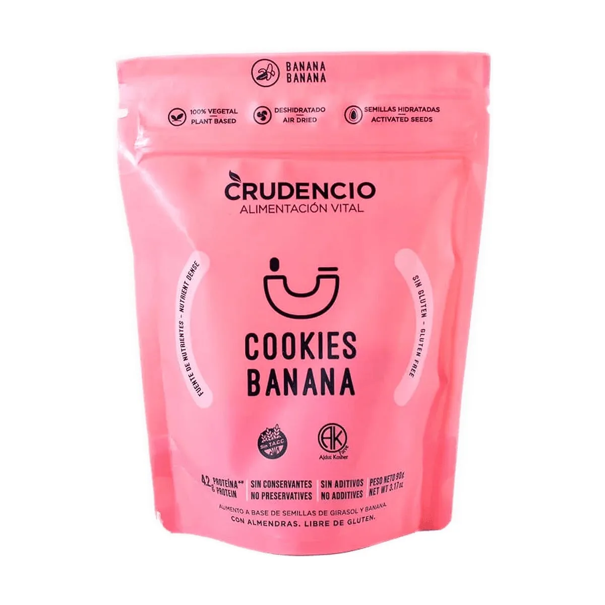 Crudencio - Cookies de banana x 80 gr