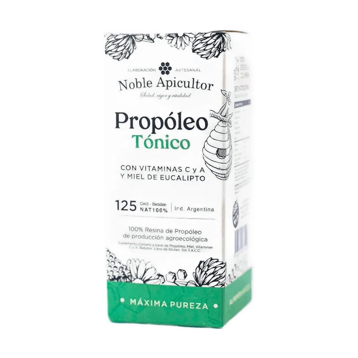 Noble Apicultor - Propoleo bebible tónico miel y eucalipto x 125 cc