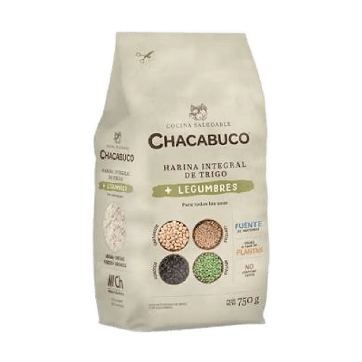 Chacabuco - Harina integral de trigro y legumbres x 750 gr