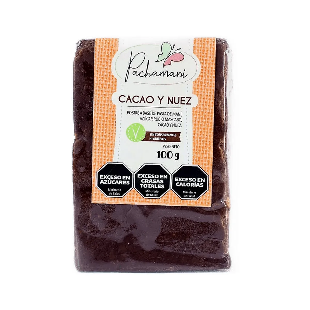 Pachamani - Postre sabor cacao y nuez x 100 gr