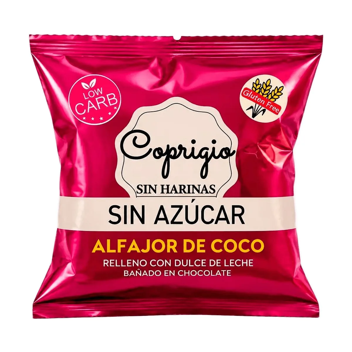 Coprigio - Alfajor low carb sin azucar/sin harina de ddl x 45 gr