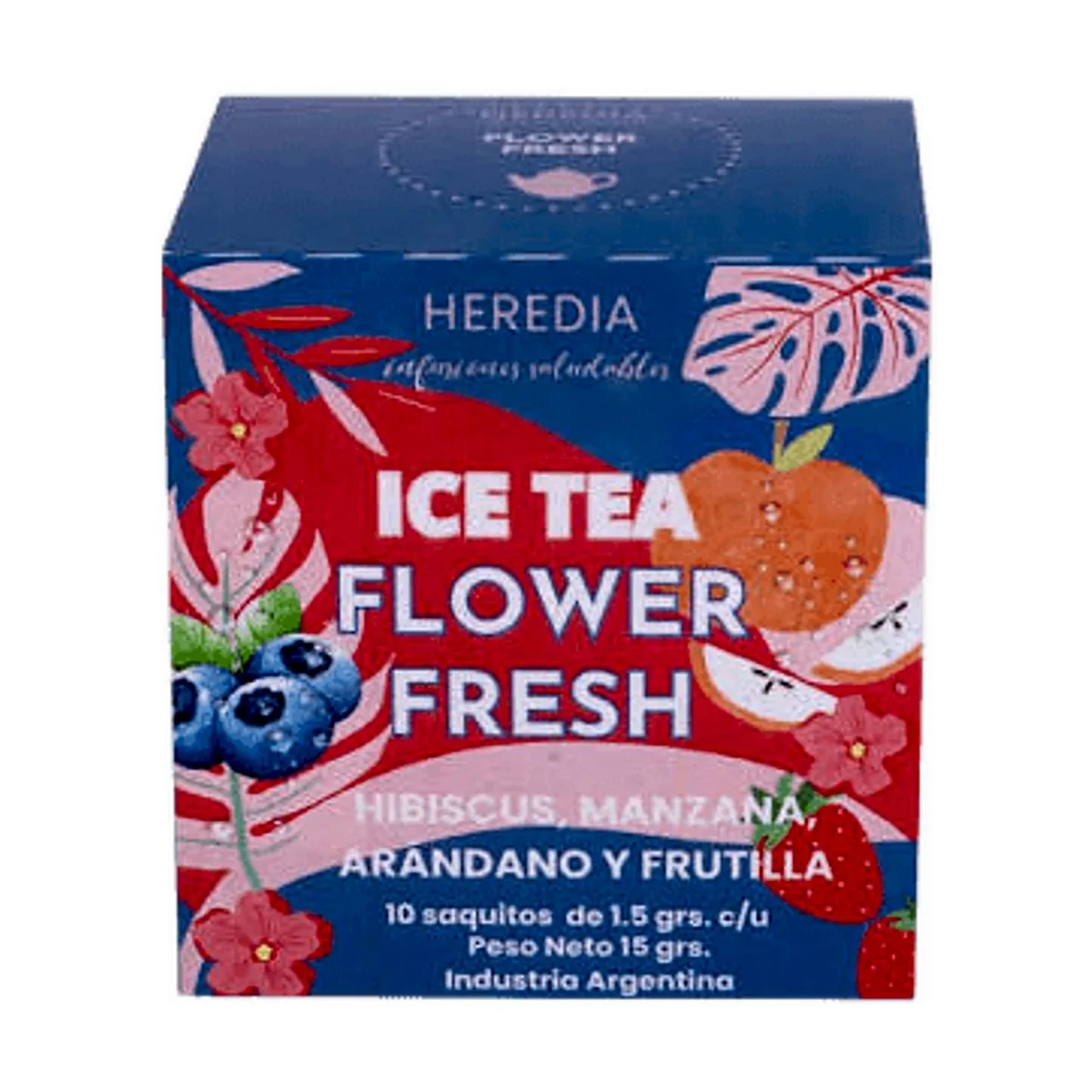 Heredia - Ice Tea sabor manzana arandano y frutilla x 10 saq