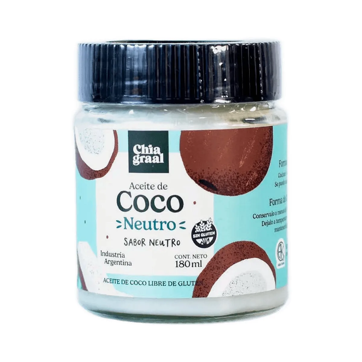 Chia Graal - Aceite de coco neutro x 180 ml