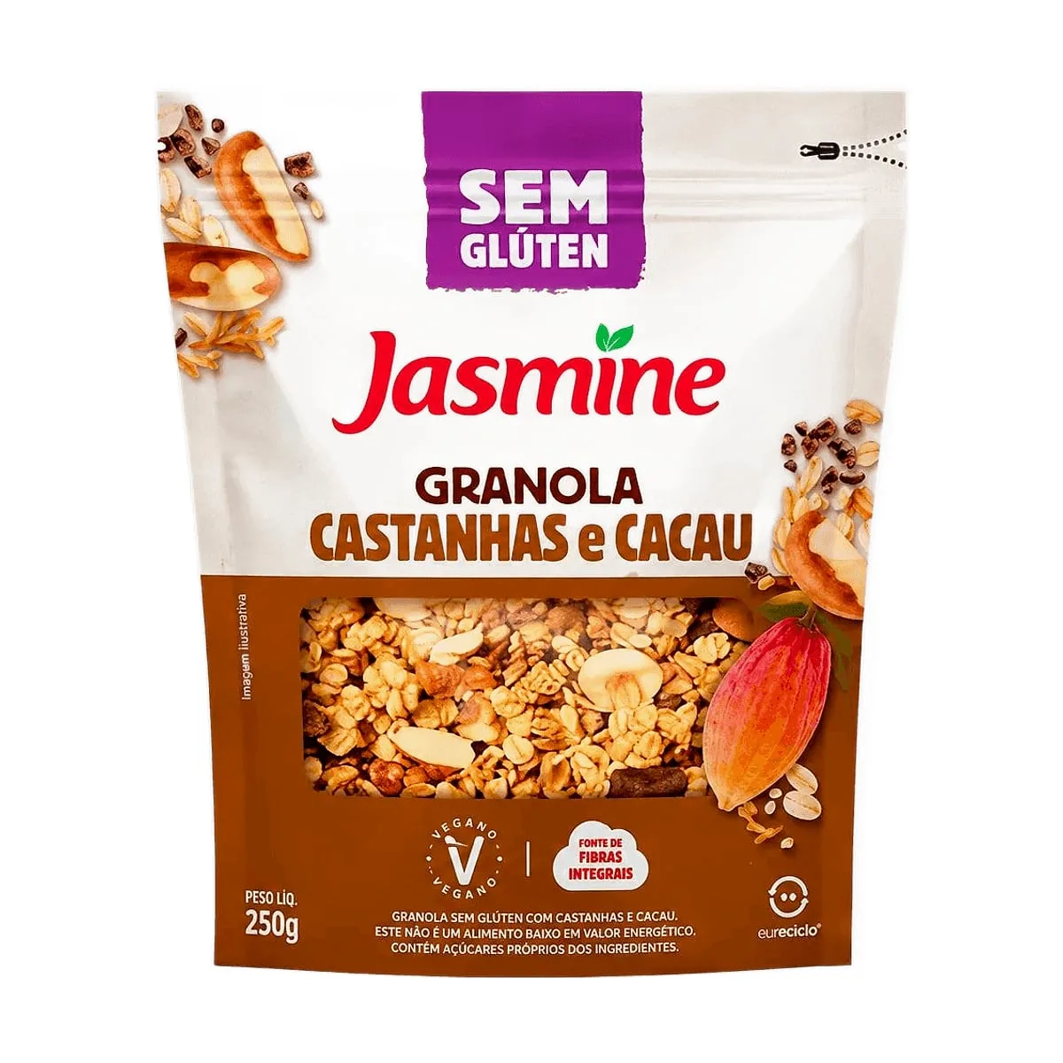 Jasmine - Granola Castañas y cacao x250gr