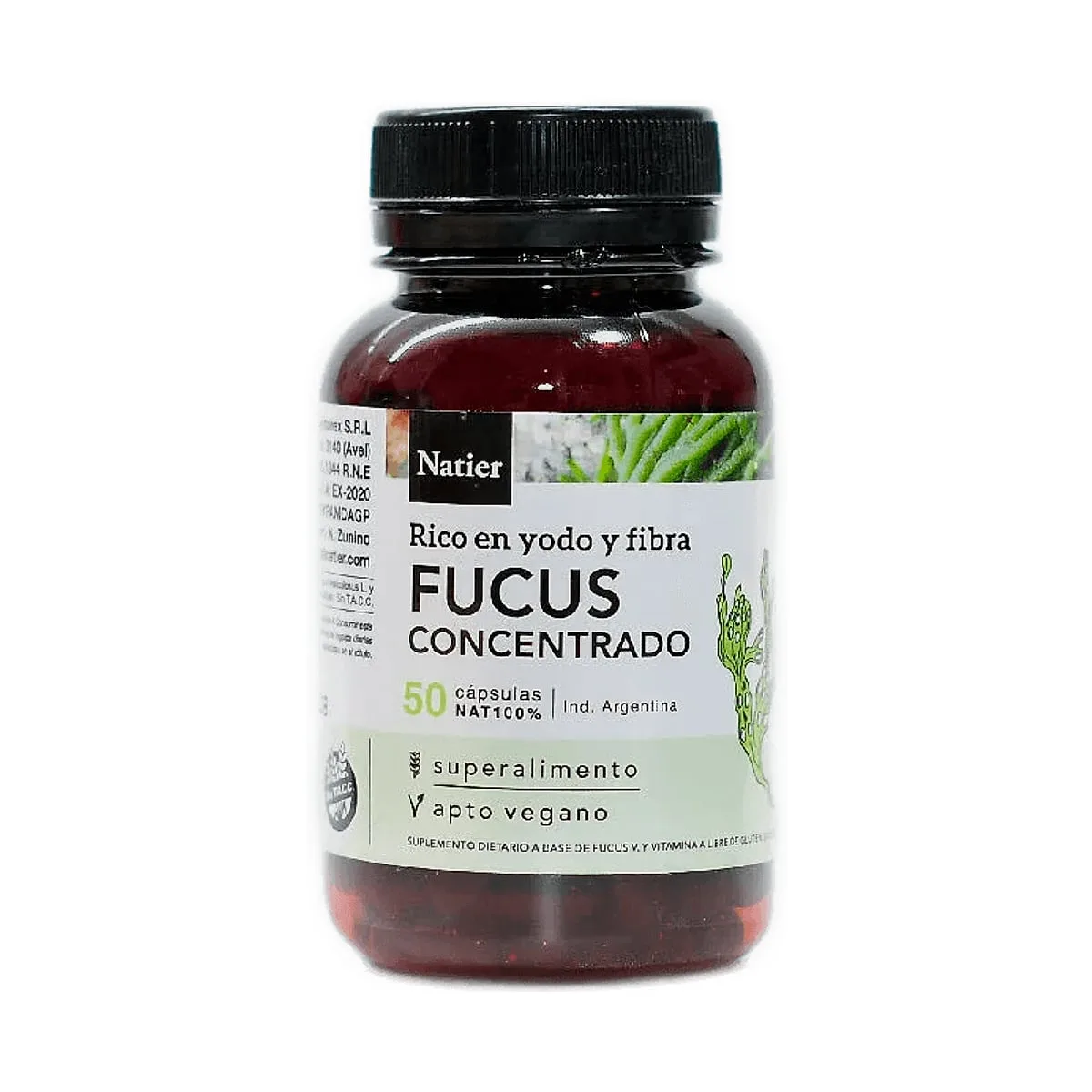 Natier - Algas fucus tratamiento de sobrepeso x 50 cap