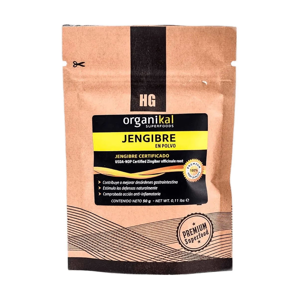 Organikal - Jengibre en polvo x 50 gr