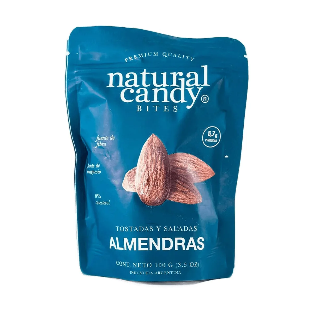 Natural Candy - Almendras tostadas y saladas x 100 gr