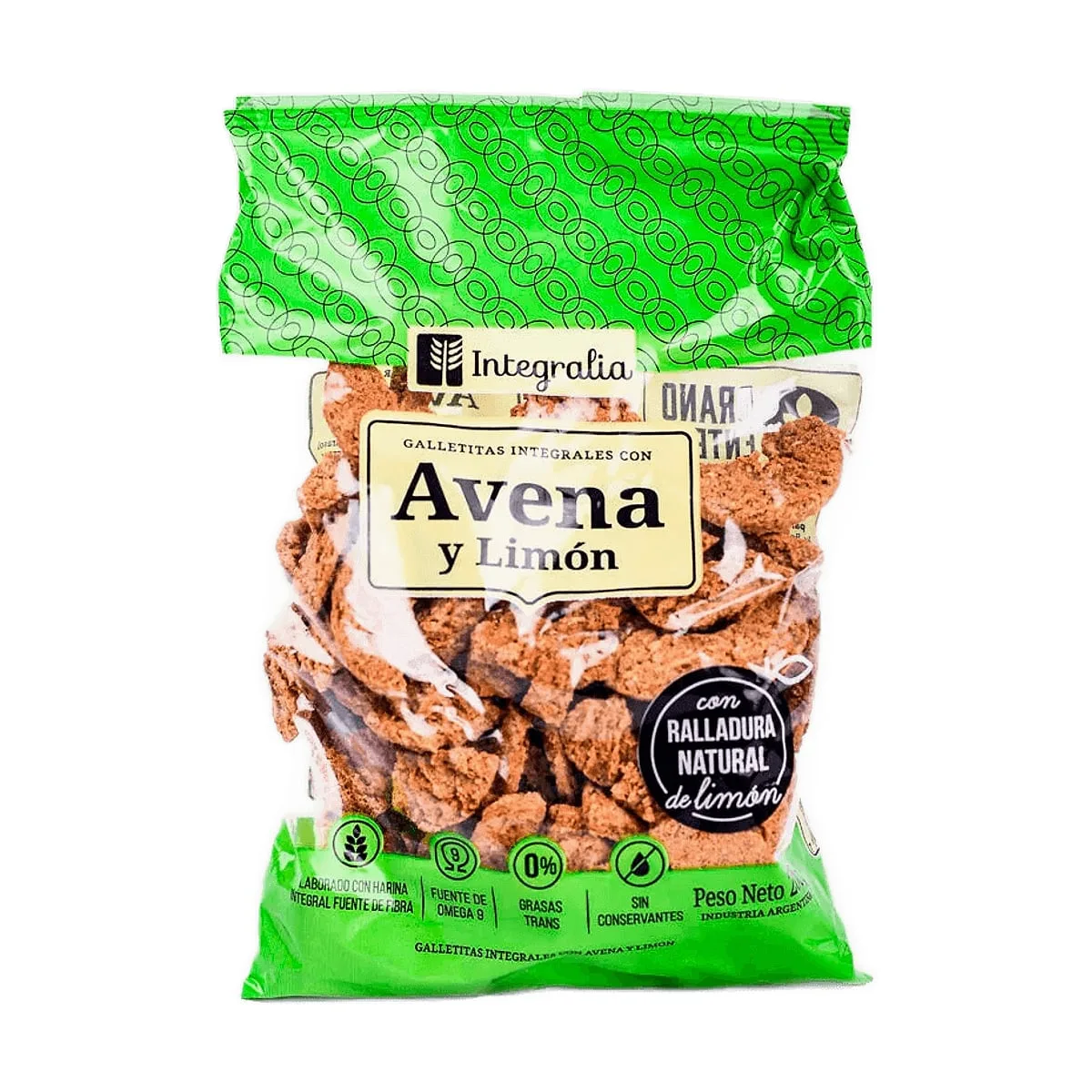 Integralia - Aritos de avena con miel y limón x 250 gr