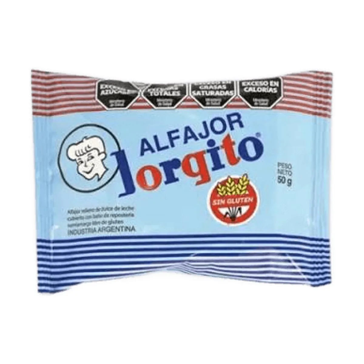 Jorgito - Alfajor de dulce de leche sin gluten x 50 gr