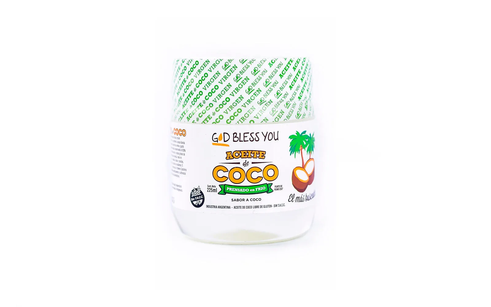 God Bless You - Aceite de coco virgen x 225 ml