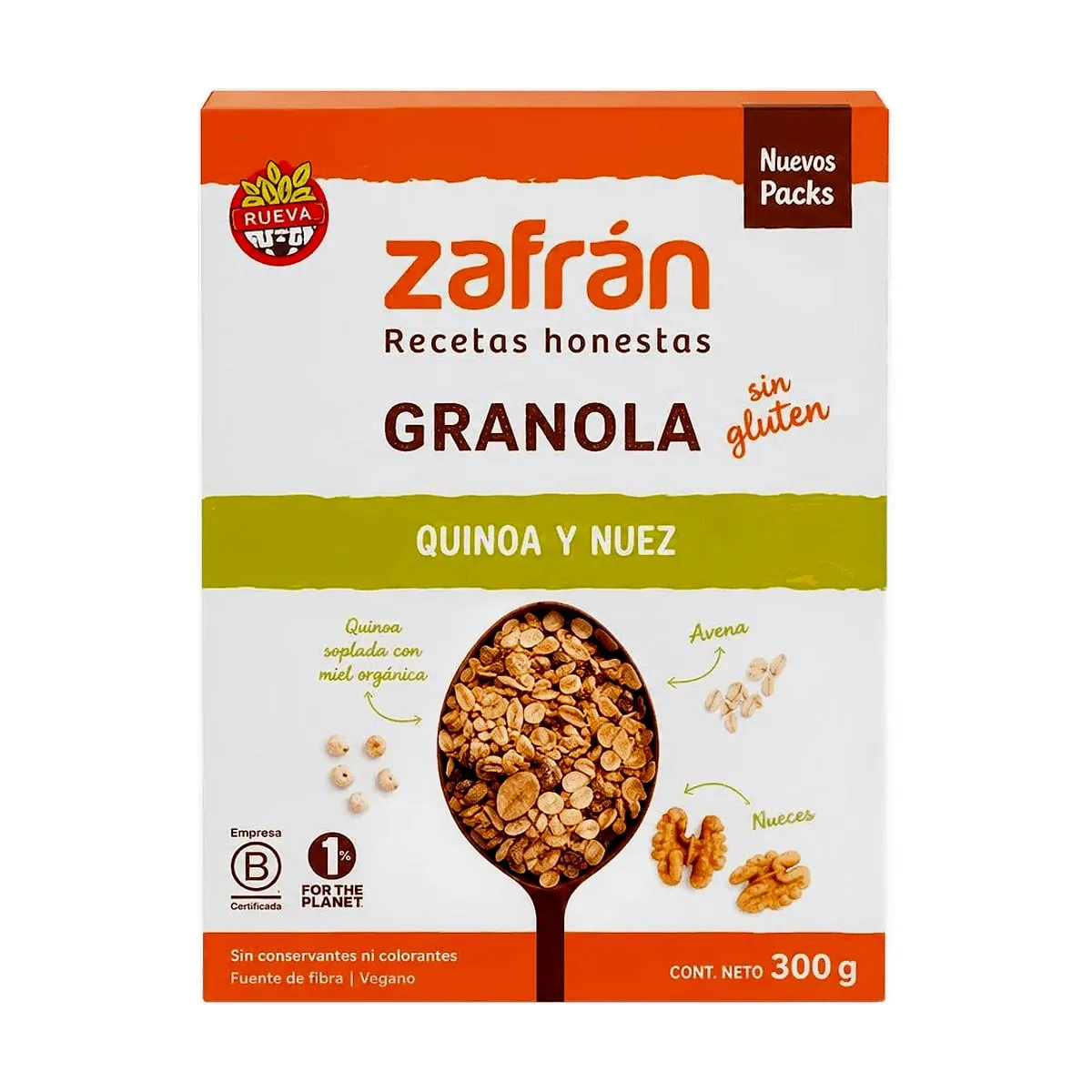 Zafran - Granola de quinoa y nuez x 300 gr