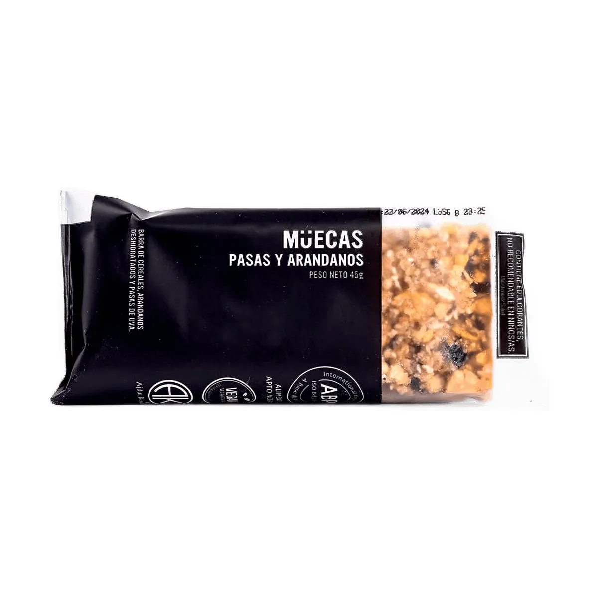 Muecas - Barrita de pasas y arándanos x 45 gr