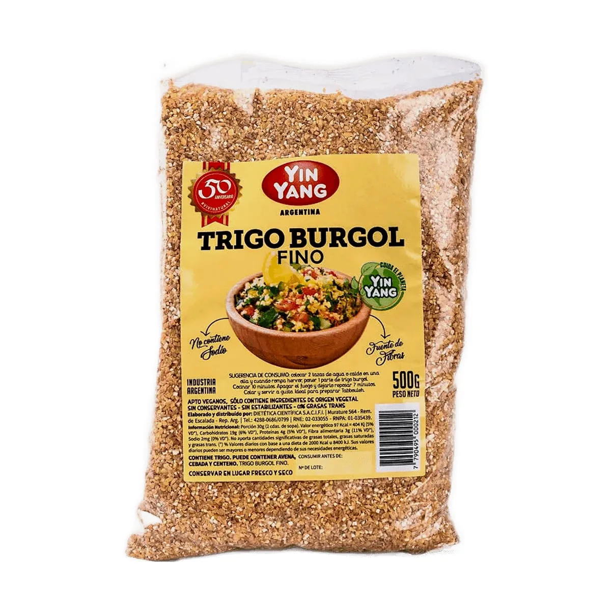 Yin Yang - Trigo burgol fino x 500 gr