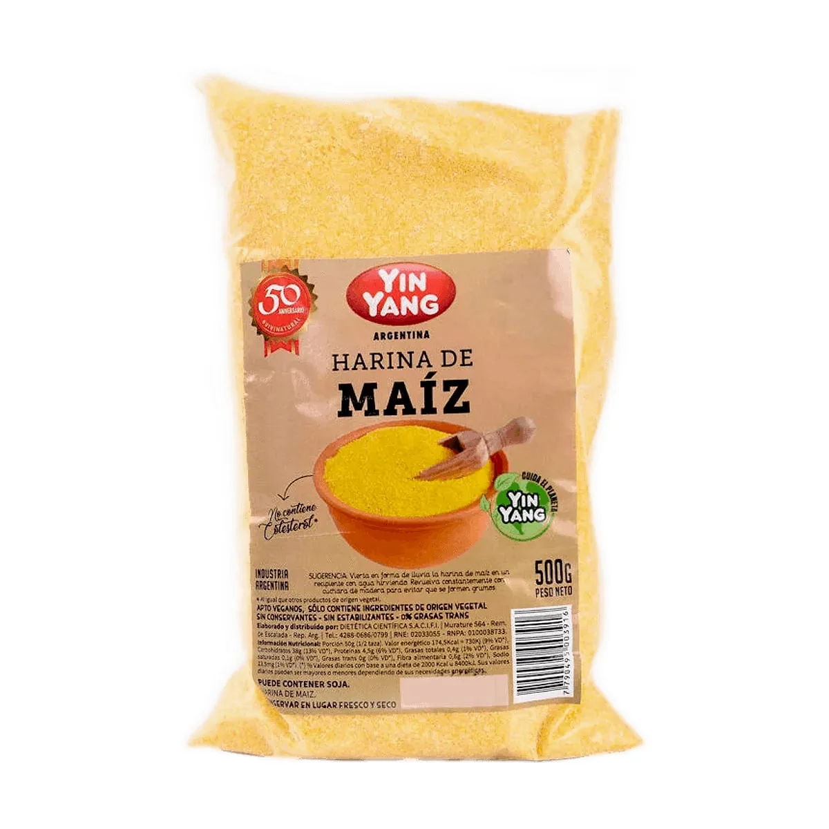 Yin Yang - Harina de maiz para polenta x 500 gr