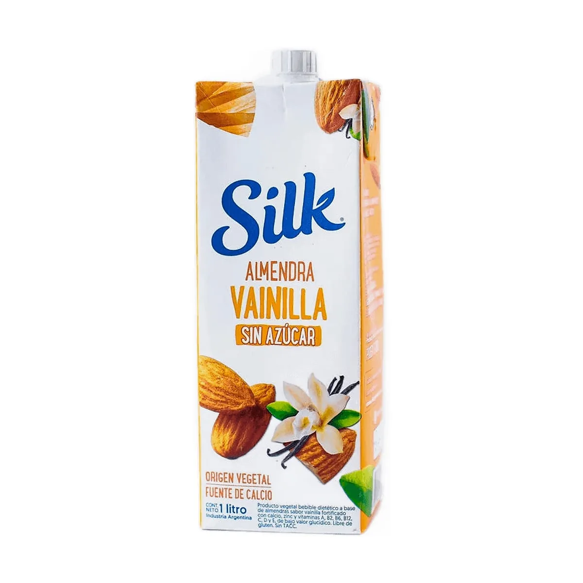 Silk - Leche de almendra sabor vainilla sin azucar x 1 lt