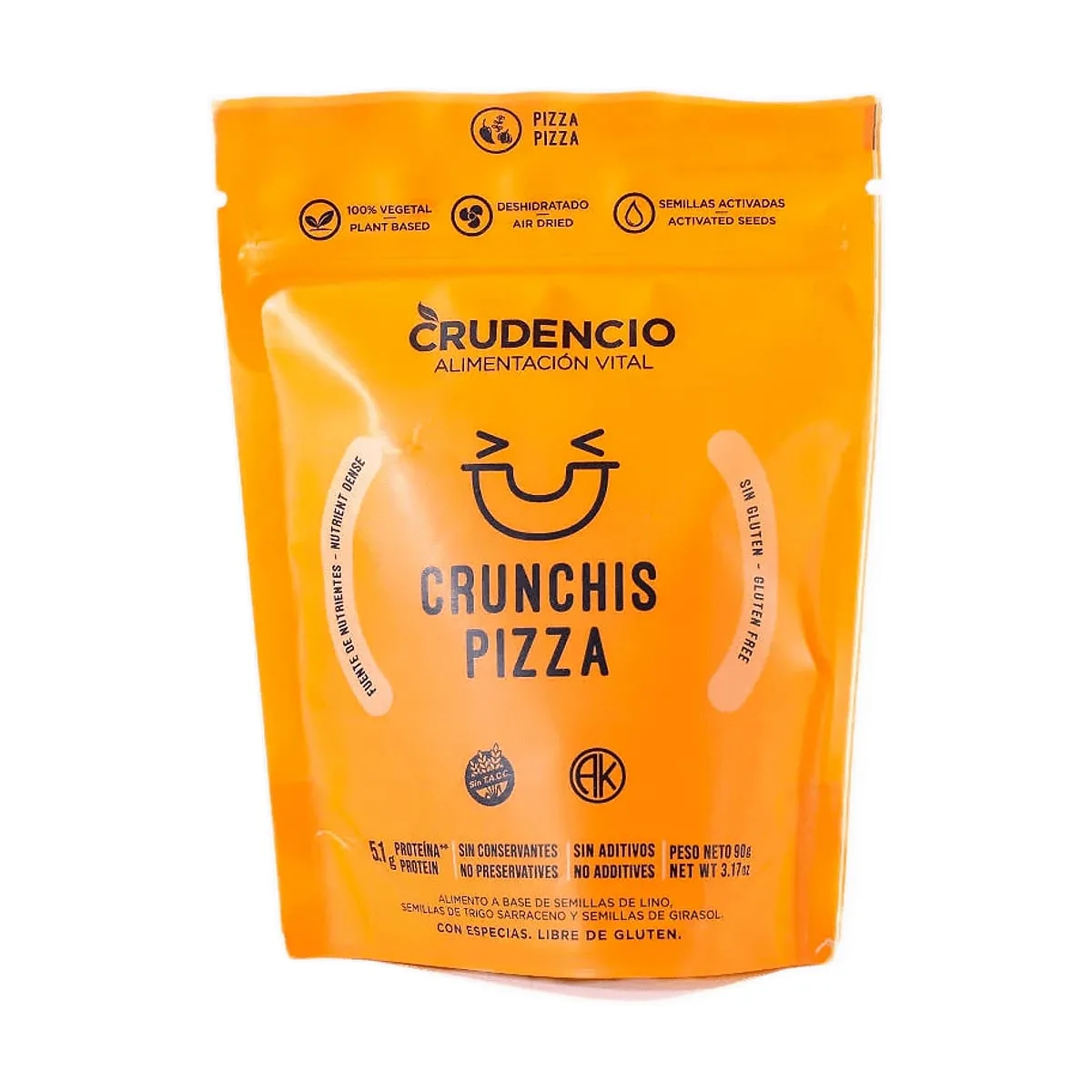 Crudencio - Crunchis de pizza x 90 gr