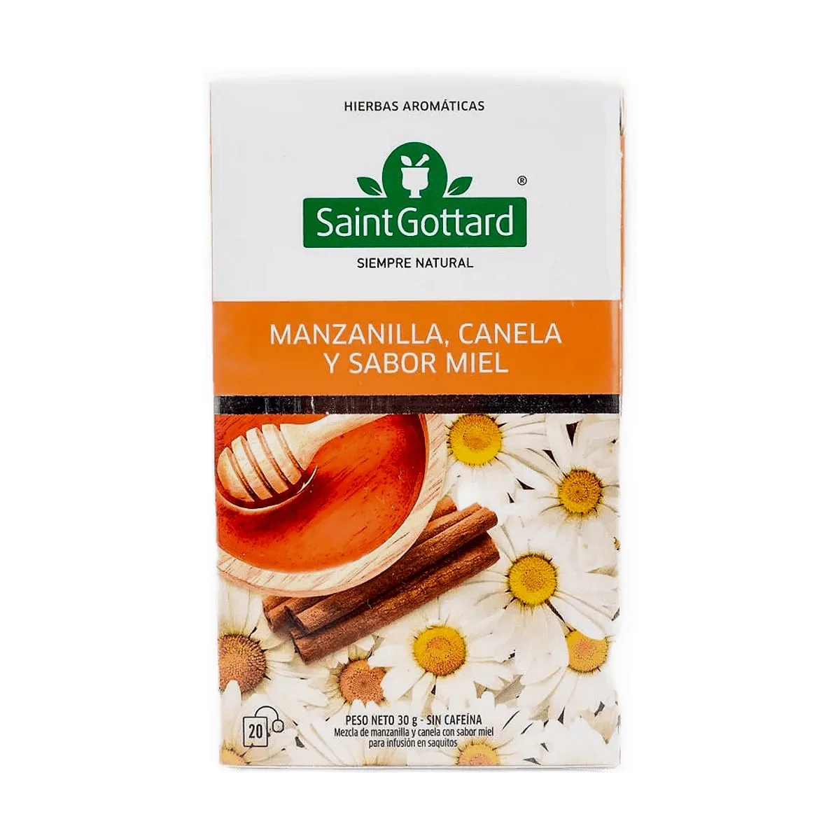 Saint Gottard - Té de manzanilla, canela y miel x 20 saq