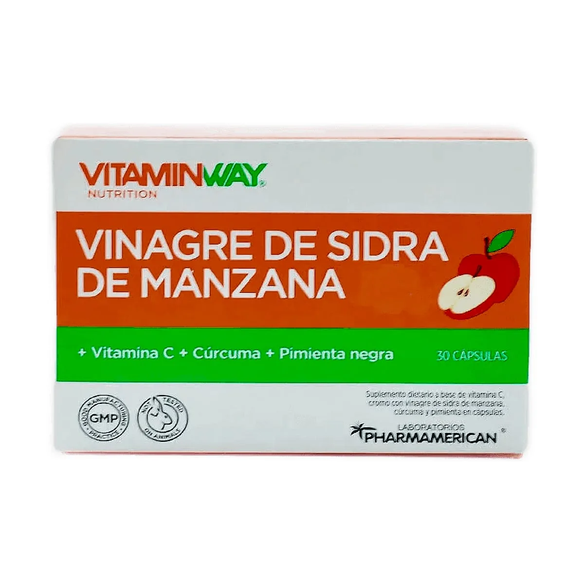 Vitamin Way - Vinagre de sidra de manzana x 30 cap