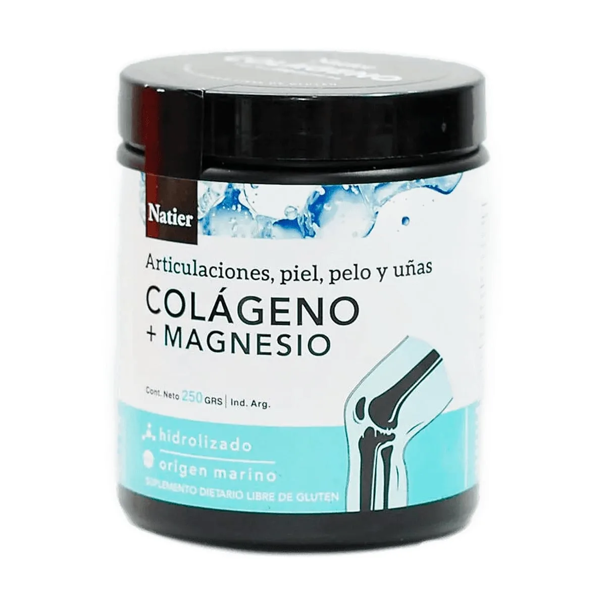 Natier - Colageno hidrolizado en polvo c/magnesio x 250 gr