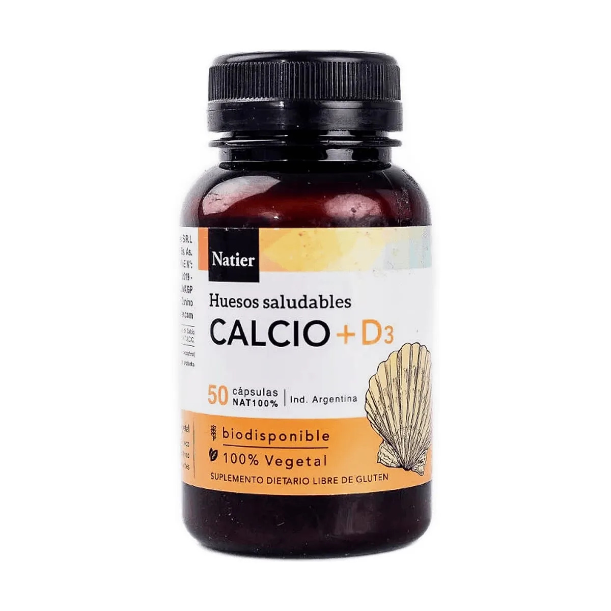 Natier - Calcio + vitamina d3 huesos y dientes x 50 cap