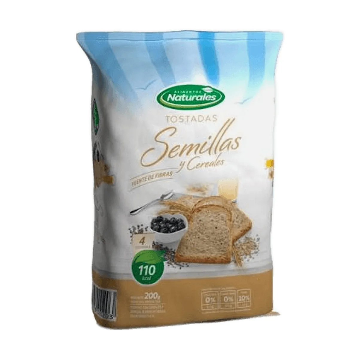 Tostadas Naturales - Tostadas con semillas y cereales x 200 gr