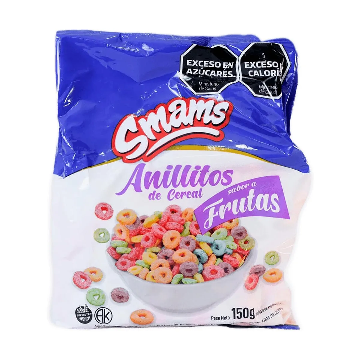 Smams - Cereal anillitos sabor a frutas x 150 gr