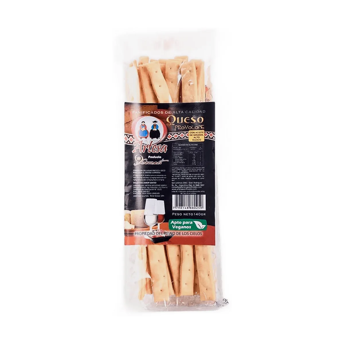 Artesa - Talitas de queso x 140 gr