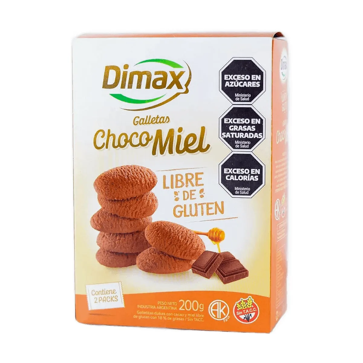 Dimax - Galletas chocomiel x 200 gr