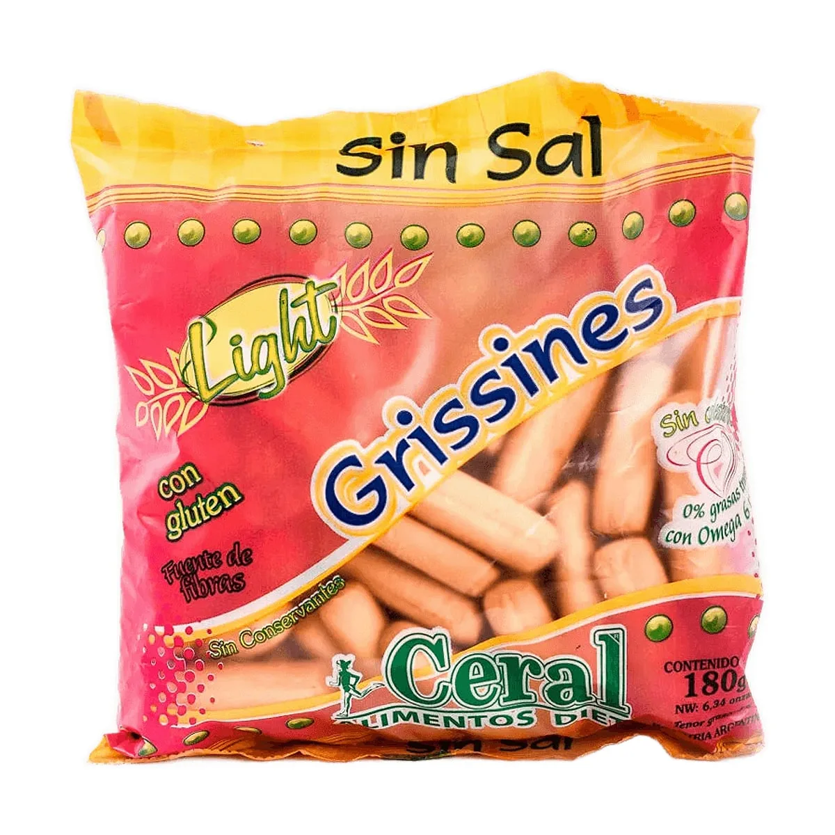Ceral - Grissines sin sal x 180 gr