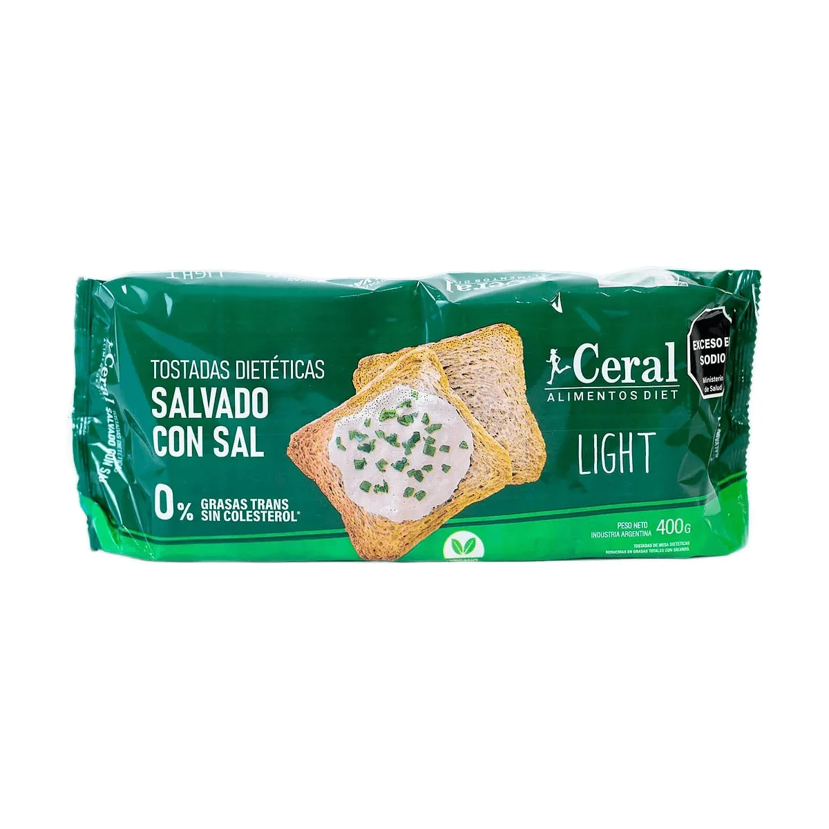 Ceral - Tostadas dietéticas de salvado con sal x 400 gr