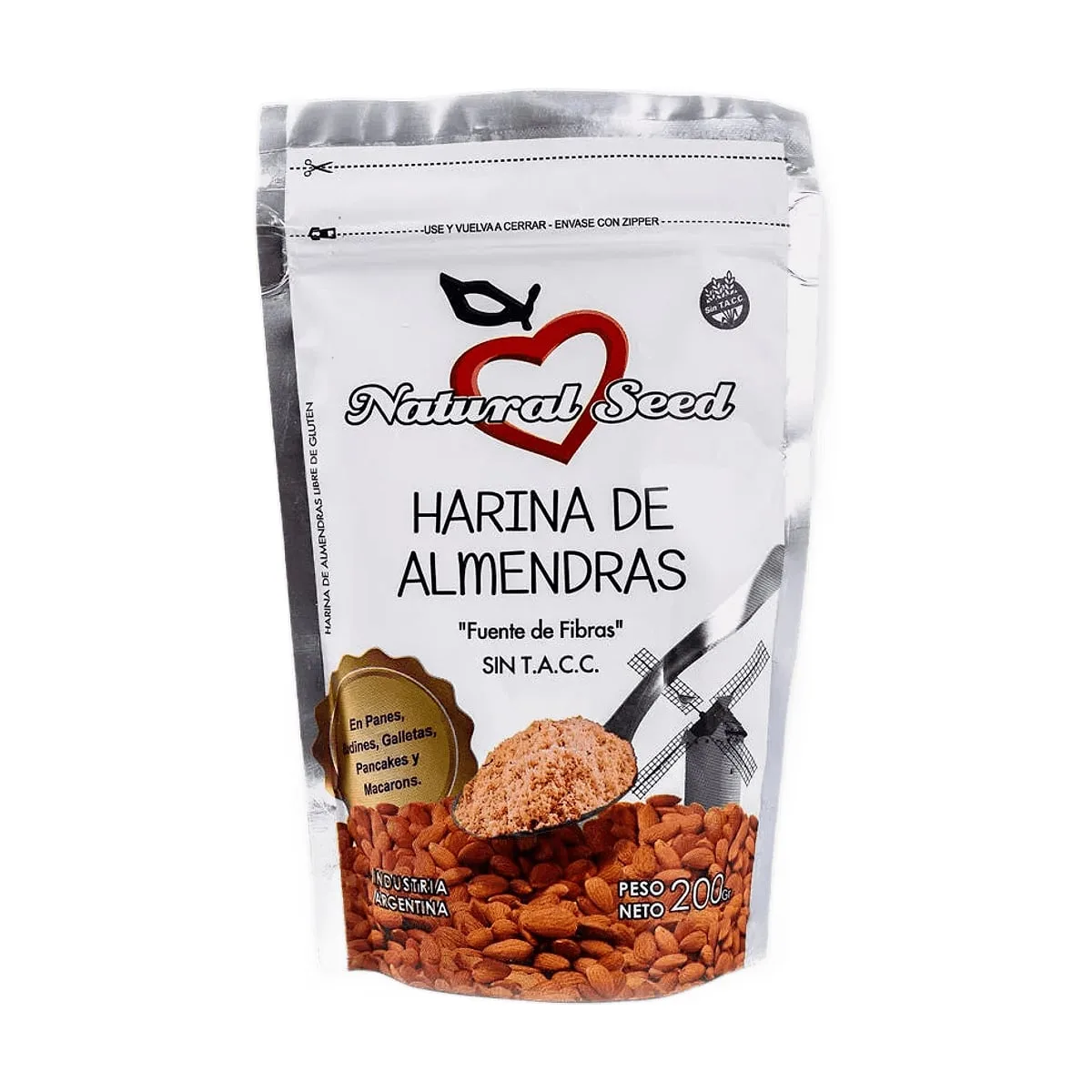 Natural Seed - Harina de almendras x 200 gr