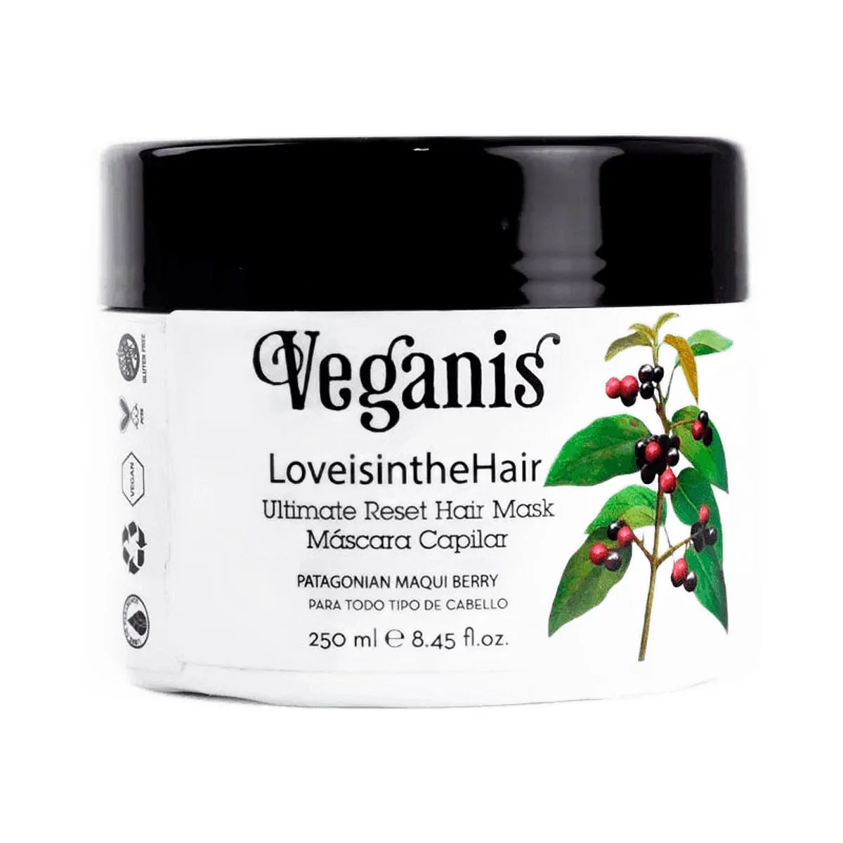 Veganis - Máscara capilar maqui berry x 250 ml