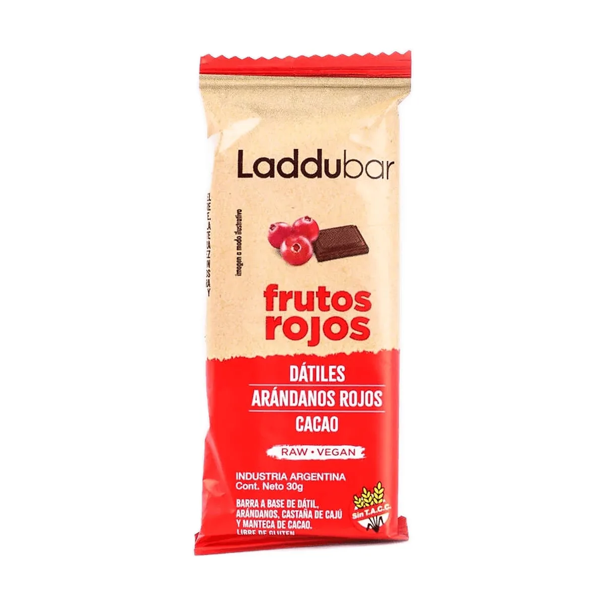 Laddubar - Barritas frutos rojos x 30 gr