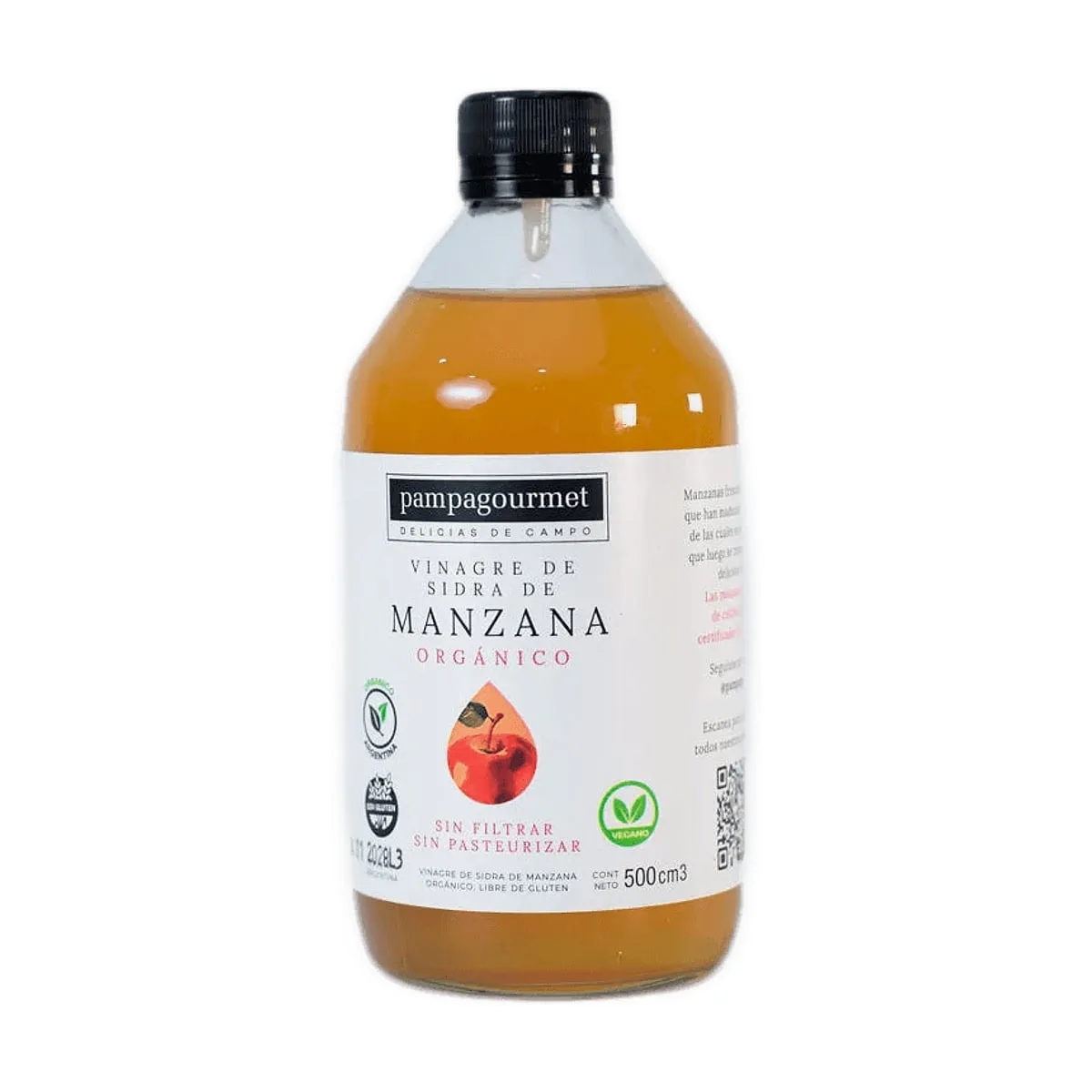Pampa Gourmet - Vinagre de sidra de manzana x 500 ml