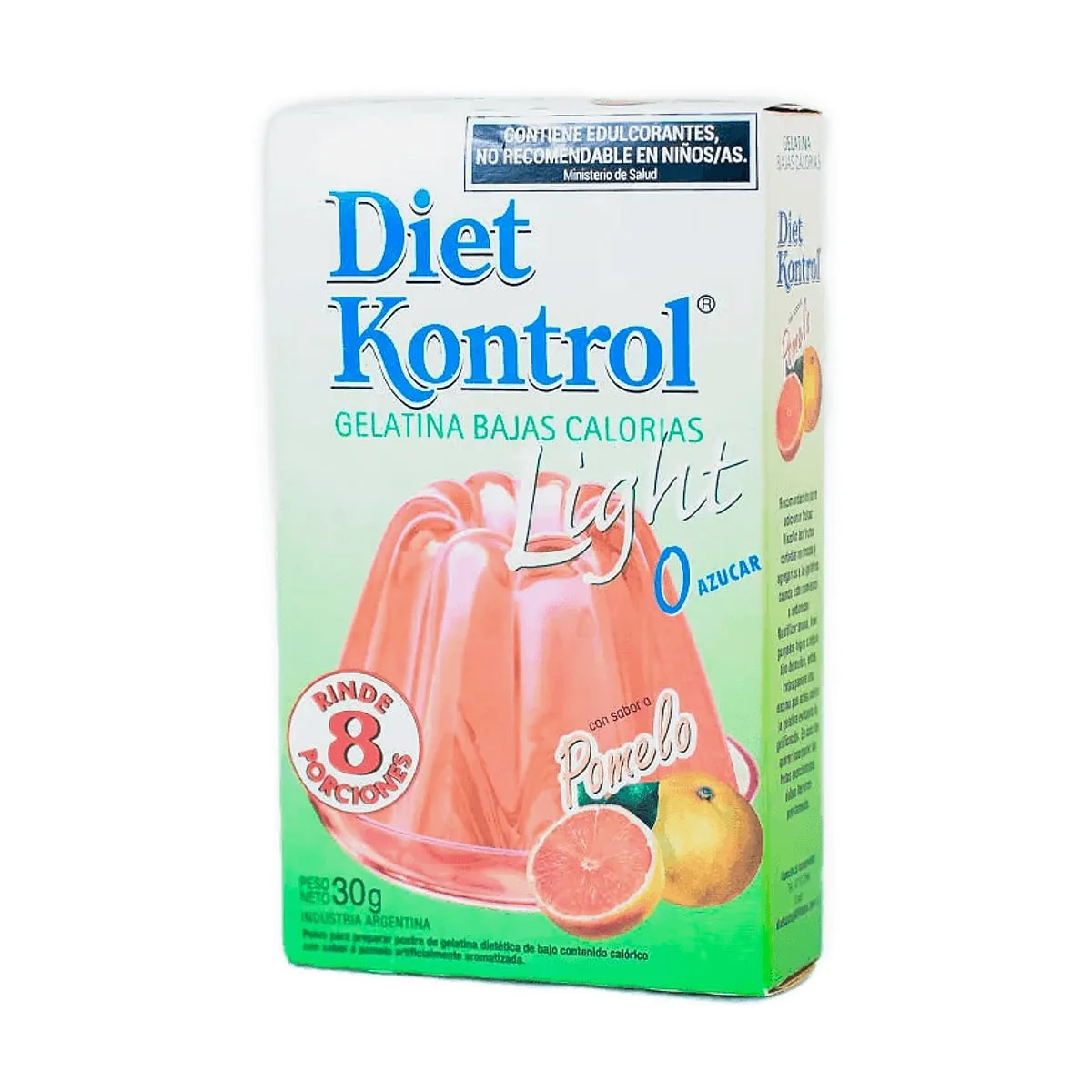 Diet Kontrol - Gelatina light sabor pomelo rosado x 30 gr