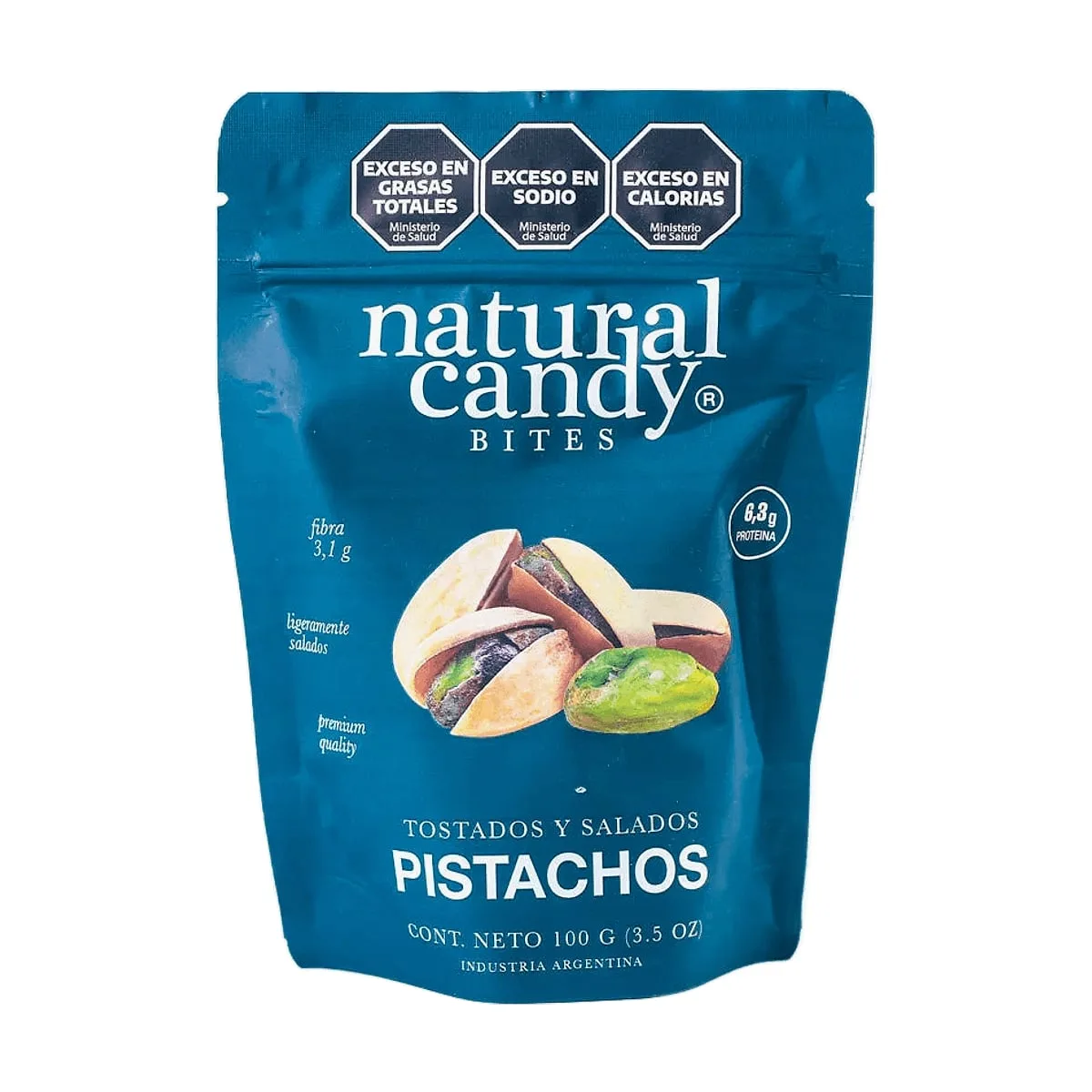 Natural Candy - Pistachos tostados y salados x 100 gr