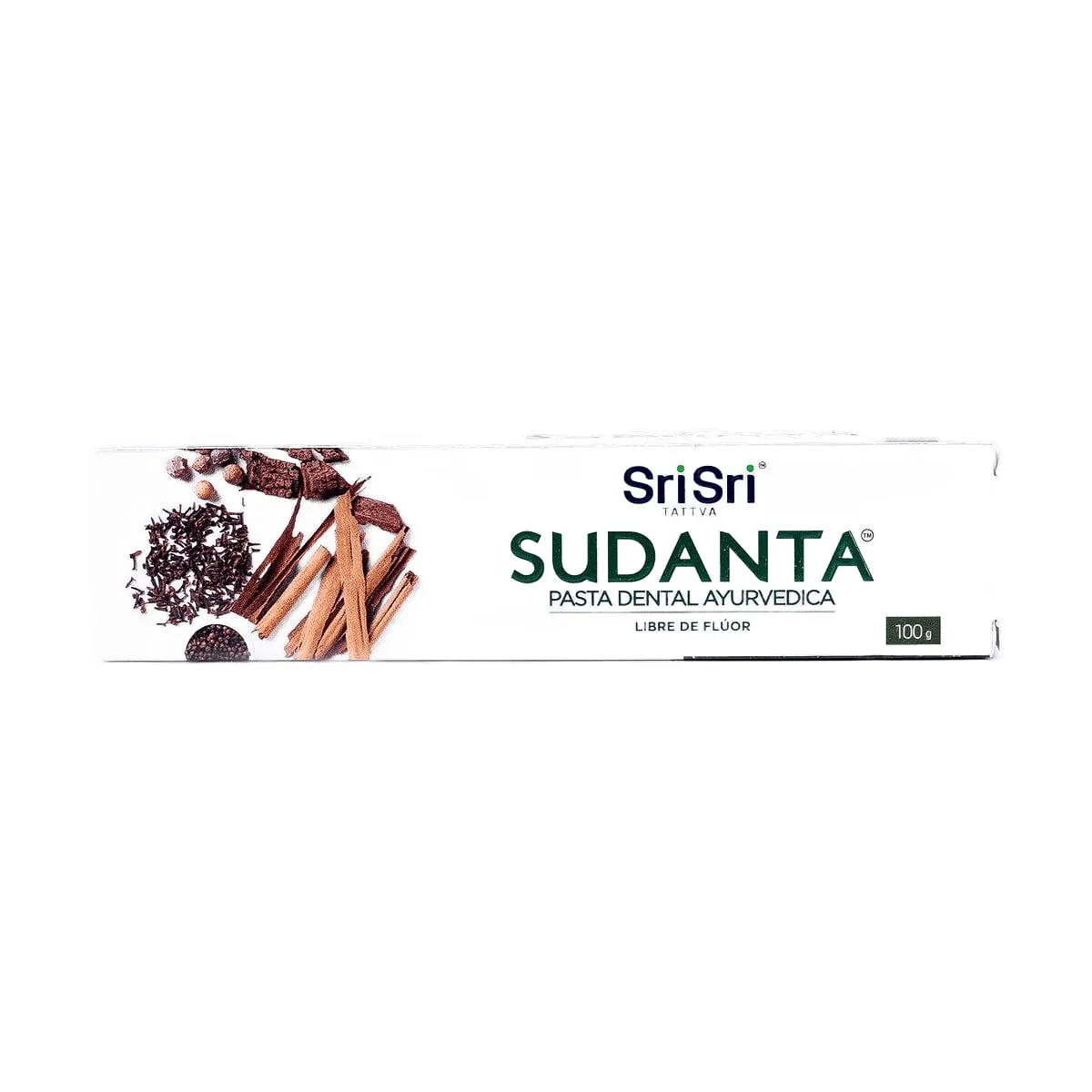 Sri Sri - Pasta dental libre de fluor ultra blanqueadora x 100 gr