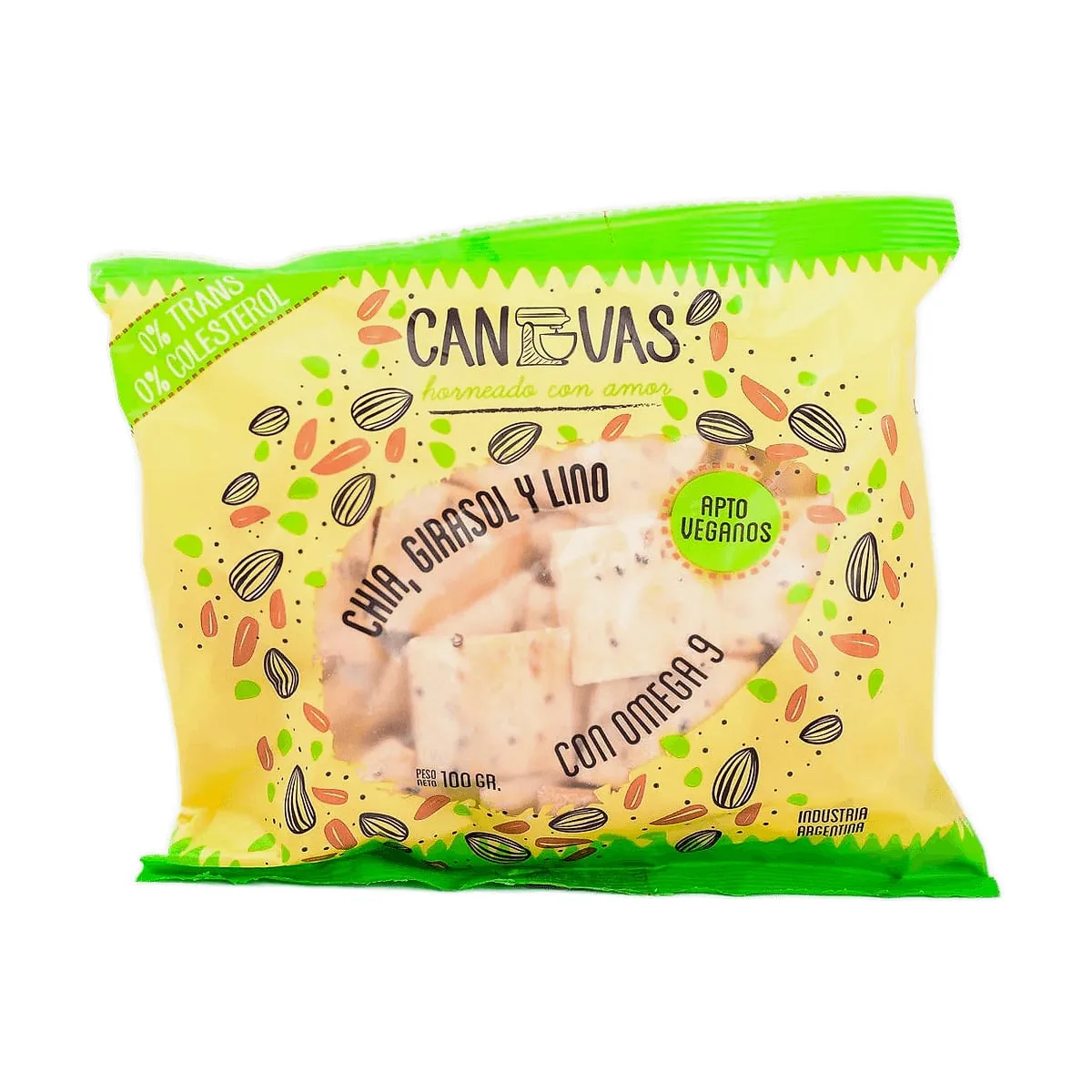 Canvas - Galletitas de chia, girasol y lino x 150 gr