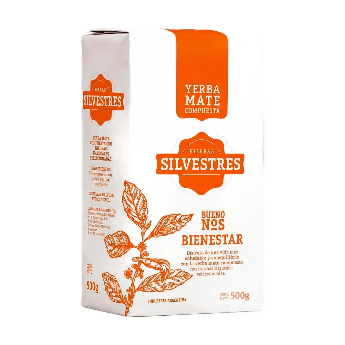 Hierbas Silvestres - Yerba mate bienestar x 500 gr