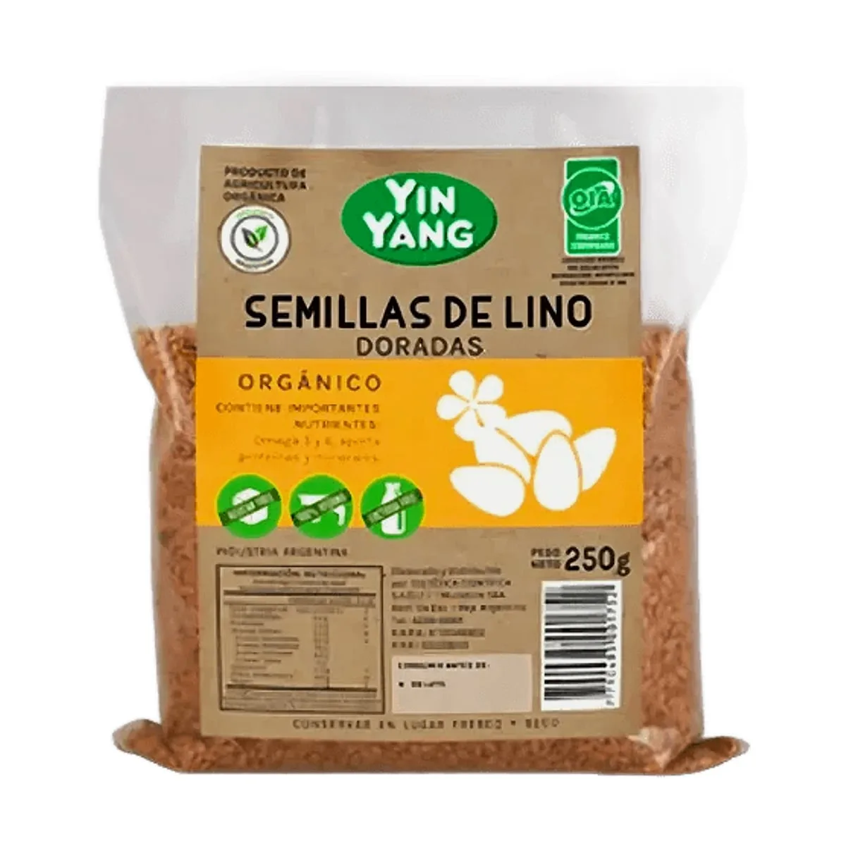 Yin Yang - Semillas de lino dorado x 250 gr