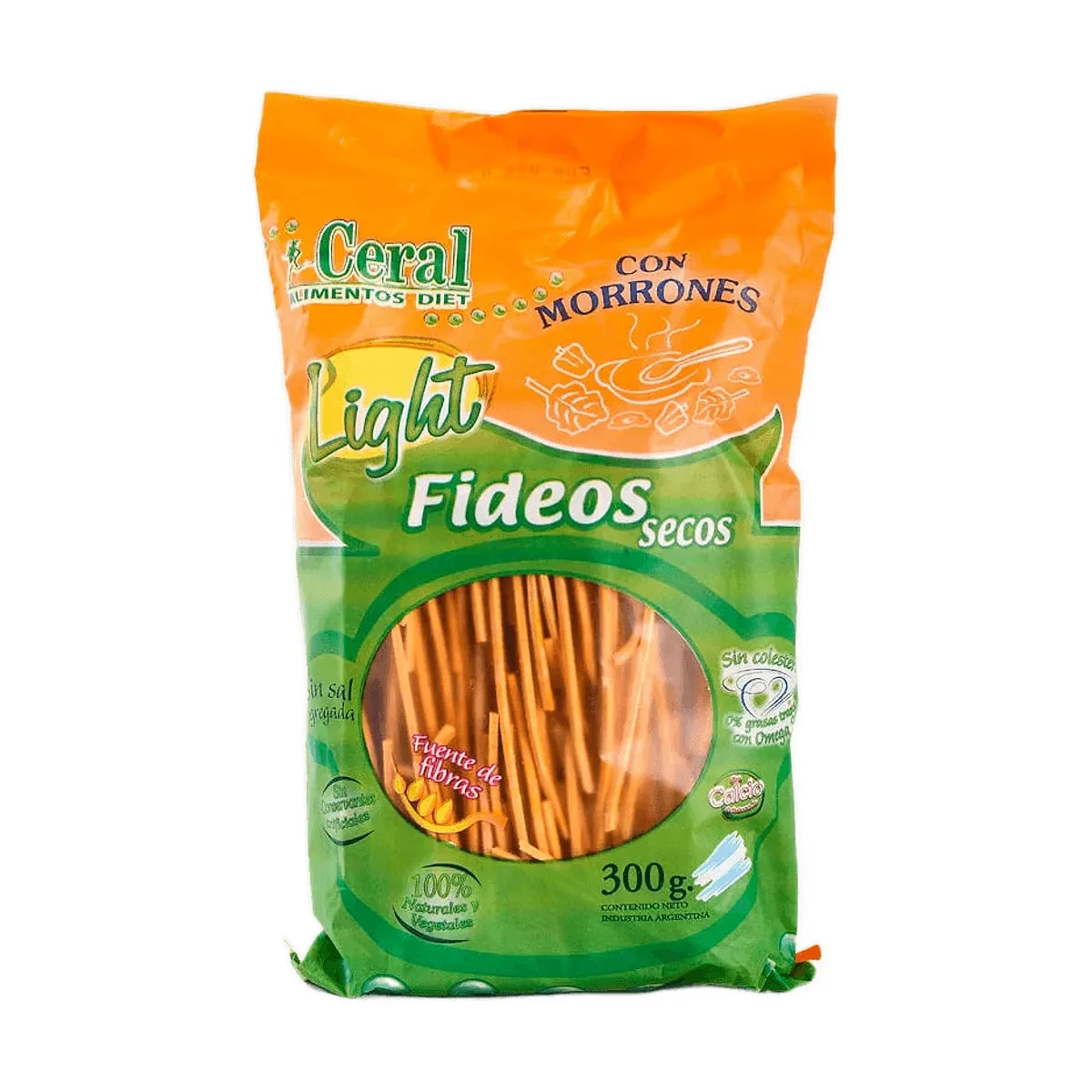 Ceral - Fideos light con morron x 300 gr