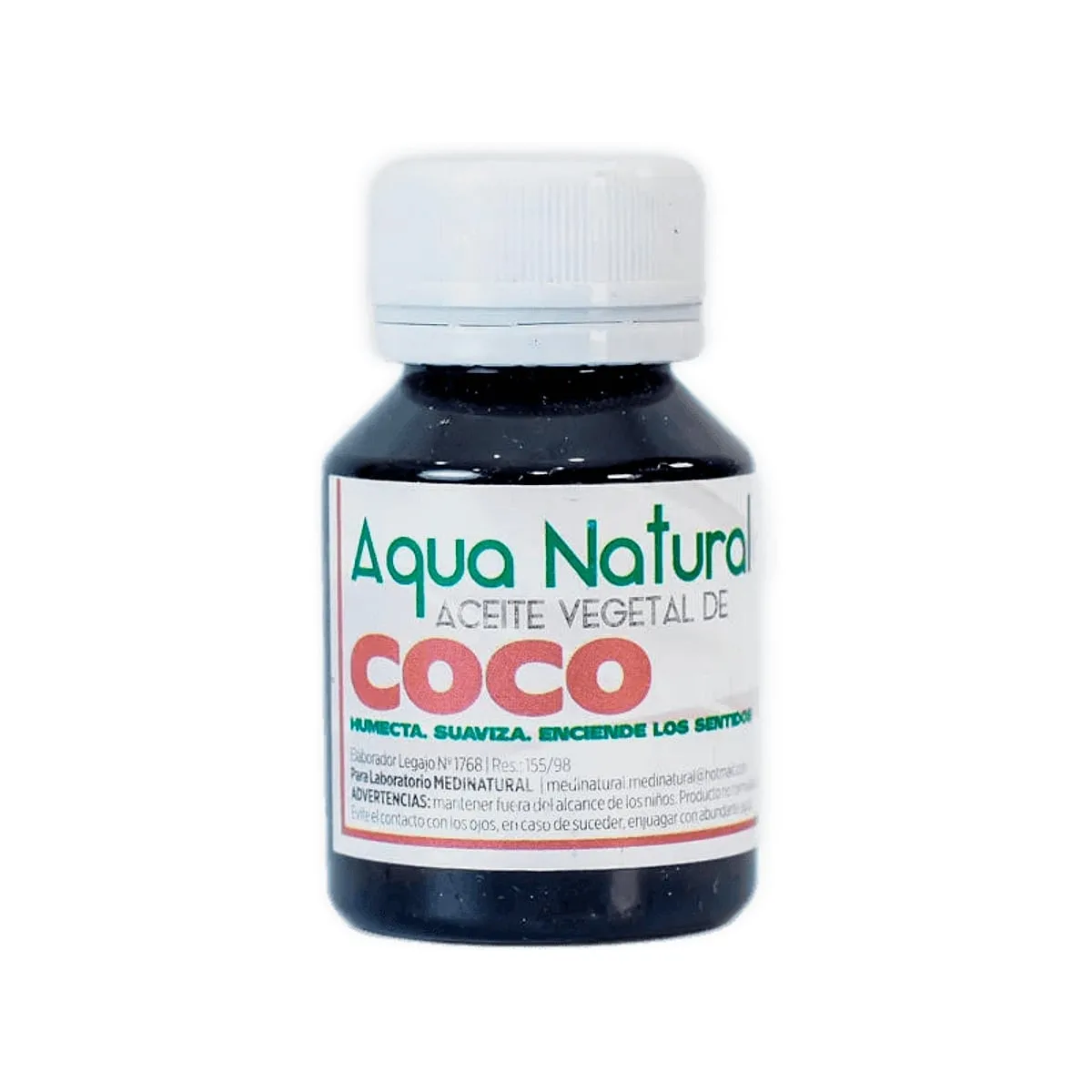 Aqua Natural - Aceite vegetal de coco x 50 ml